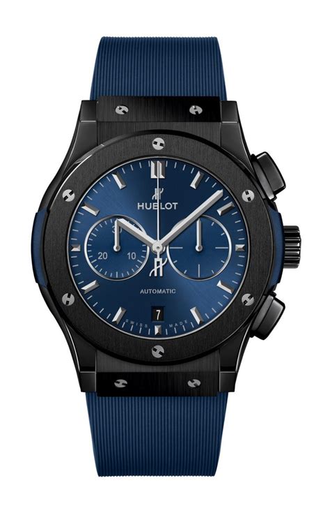 hublot dark blue|Hublot blue face watch.